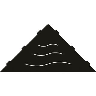 Металлическая полка RGW MT-02B 49279902-04 угловая Черная